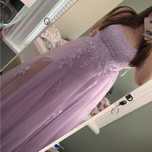 David’s Bridal Purple Prom Dress